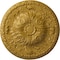 Ekena Millwork Amelia Ceiling Medallion (Fits Canopies up to 2 3/8"), 19 5/8"OD x 3/4"P, Iridescent Gold CM20AMIGS - alternate 1